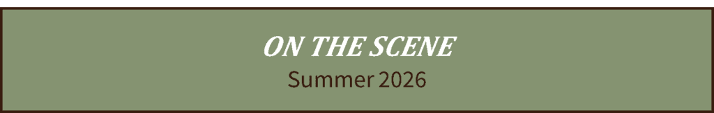 On The Scene Header, Summer 2026